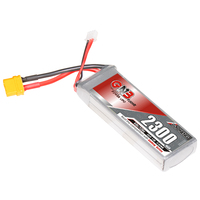 بطارية ليثيوم بوليمر GAONENG GNB للبيع المباشر من المصنع، 2S 7.4V 2300mAh 60C مع موصل XT60، تفريغ مستمر عالي الكثافة، حزمة ناعمة