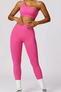Ensemble de vêtements de sport pour femmes avec logo personnalisé, vêtements de sport, tenue de sport, soutien-gorge de sport, haut court, leggings, ensemble de yoga sans couture - Product Image 4
