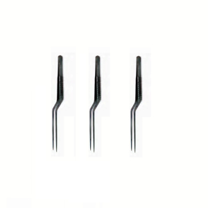 Micro Pinzas de Bayoneta con Mango Plano y Puntas Roma de 1 mm, 22,5 cm (8,25 Pulgadas), 24 cm (9,5 Pulgadas) - Product Image 1