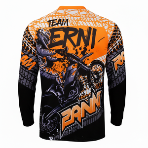 Camiseta Deportiva Erni Sports 2026, Sublimada, de Poliéster, para Ciclismo de Descenso, Manga Larga, para Hombre, MTB, Motocross, Ciclismo, Carreras - Product Image 6
