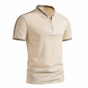 Camisetas de polo de alta calidad para hombre, camisetas de manga corta de verano, último estilo nuevo, cremalleras de alta calidad a la moda para polo - Product Image 1