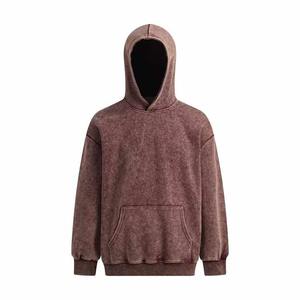 Sudadera con capucha de lana de algodón pesado para hombre Sudadera con tinte de corbata personalizada lavada con ácido de alta calidad La mejor ropa de invierno con cremallera - Product Image 4