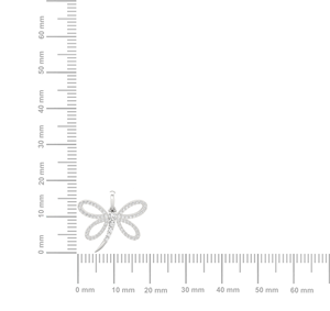 0.60Ct Round Moissanite Diamond Butterfly 925 Silver Pendant à vendre par les exportateurs indiens - Product Image 4