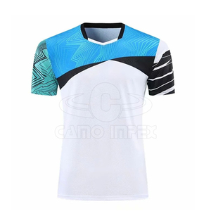 OEM Custom Made Breathable Quick Dry Eco-Friendly Short Sleeve Tennis <b>Training</b> Uniforms with Front Logo Wholesale Price - Product Image 3