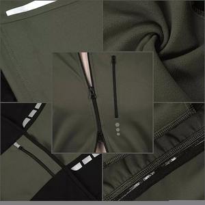 เสื้อแจ็คเก็ตสำหรับปั่นจักรยานสำหรับผู้ชาย เสื้อแจ็คเก็ตวิ่งกันลมสำหรับฤดูหนาว ระบายอากาศได้ดี สะท้อนแสง ผ้า softshell กันลม - Product Image 5