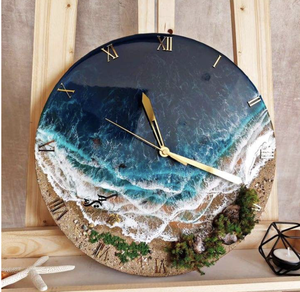 Exceptionally Design of Unique <b>Wall</b> <b>Clock</b> Supplier Utility Decor Custom Epoxy Resin <b>Clock</b> Art Craft Eco Friendly From India - Product Image 2