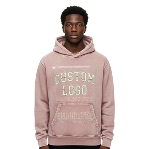 Custom High Quality Heavyweight Acid Wash <b>Pullover</b> Oversized Hoodie Loose Fit Vintage <b>Pullover</b> Hoodies <b>For</b> <b>Men</b> 2026 - Product Image 3