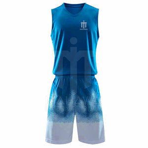 Ensemble d'uniformes de basketball unisexes sans manches, personnalisables avec logo, respirants, séchage rapide, 100 % polyester, couleurs personnalisées – Vente chaude - Product Image 1