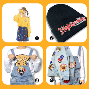 Factory Hot Sale Custom Designer Logo <b>Patches</b> Embroidery Small Woven <b>Patches</b> Iron <b>On</b> For Hats - Product Image 6