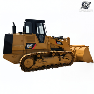 Chargeuse sur chenilles Caterpillar 973D d'occasion, 28 tonnes, godet de 3,2 m³, marque japonaise d'origine, faible nombre d'heures, certifiée CE, matériel de construction - Product Image 1