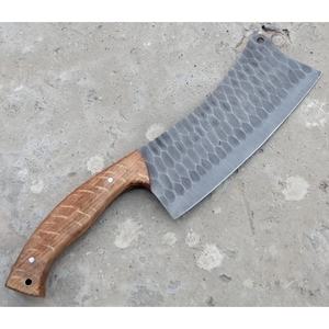 Couteau de chef JEXMOO OEM fait main en acier au carbone de qualité industrielle, multifonctionnel, motif goutte de pluie, avec étui en cuir pour la cuisine - Product Image 5