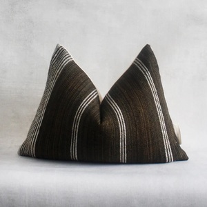 Profesional hecho a mano 100% Fundas de cojín Kilim de lana de lujo ligero patrón de rayas geométricas cuadradas indias para uso doméstico - Product Image 4