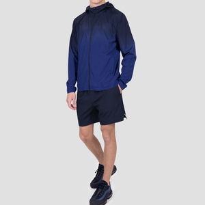 High Quality Custom Logo Sublimation Printing Lightweight Winter Hooded Solid Windbreaker Sets Unisex - Product Image 5