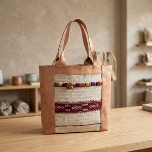 Sac de voyage unisexe de luxe classique en cuir véritable de haute qualité, élégant, avec poignée souple et fermeture éclair intégrée - Product Image 1