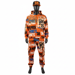 Ensemble de survêtement décontracté unisexe à séchage rapide, tailles adultes, léger, respirant, 100% coton, fabricant OEM, logo personnalisé - Product Image 1