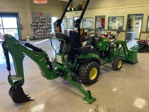 John Deeere 260B <b>Lawn</b> <b>Mower</b> Tractor With Front Loader and Backhoe Implement <b>for</b> Sale with Fast Shipment to John Deeere 260B <b>Lawn</b> - Product Image 3