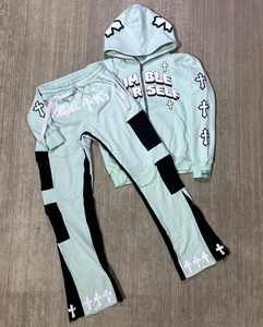 Survêtement zippé surdimensionné pour homme OEM personnalisé de haute qualité 100% 65% coton 35% polyester (polaire) 280 à 300 GSM - Product Image 4