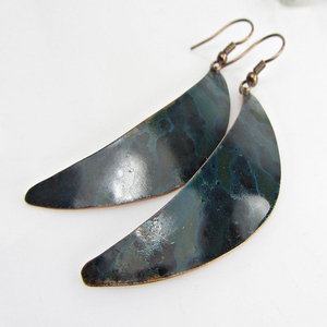 2026ต่างหูทองแดงสองโทนนูนแบบชาวยุโรปเครื่องประดับตุรกีต่างหูคริสต์มาสสีฟ้าไนจีเรียต่างหูลูกปัดหลากสี - Product Image 2