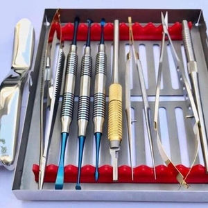 Kit d'instruments de micro chirurgie buccale dentaire | Kit d'instruments de chirurgie à revêtement noir | Micro chirurgie dentaire Set Your Logo - Product Image 3