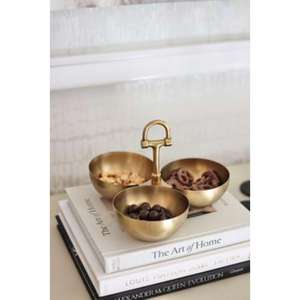 Cuenco para servir de latón grabado a mano duradero para crear un atractivo visual llamativo y servir la comida con elegancia duradera - Product Image 6