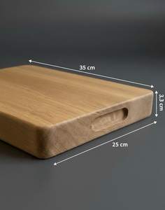 Wood Chopping Board & Serving Platter Durable Rectangle Shape 12mm Thick Dishwasher Safe - Product Image 2