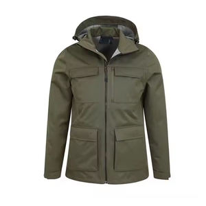 Veste tactique Softshell pour hommes Manteau d'extérieur imperméable coupe-vent de randonnée Veste d'hiver chaude et respirante pour hommes Vêtements d'extérieur décontractés - Product Image 1