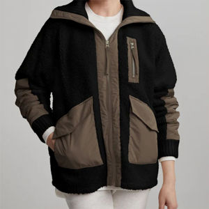 New fleece jacket <b>men's</b> soft polar fleece coat stand collar warm plus fleece <b>cardigan</b> hard-shell jacket for <b>men</b> and women - Product Image 5
