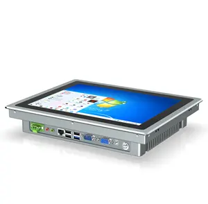 10นิ้วแผงอุตสาหกรรม PC หน้าจอสัมผัส LCD คอมพิวเตอร์ควบคุม AIO SIMATIC HMI Win 10อุตสาหกรรมแท็บเล็ตพีซีสำหรับการทดสอบในอุตสาหกรรม