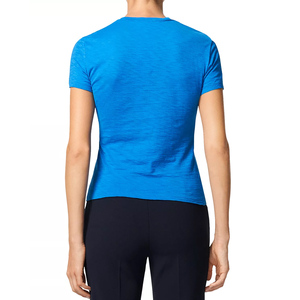 เสื้อยืดผู้หญิงแบบเรียบ ผ้าฝ้าย 100% 180gsm สั่งทำได้ พิมพ์โลโก้ได้ ขายส่ง - Product Image 6
