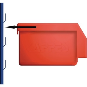 Blue PE <b>Storage</b> Bin L290xW140xH130mm GRID PLAN <b>Plastic</b> <b>Storage</b> Box - Product Image 2