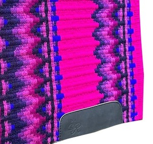 Tapis de selle western multicolore à motif Navajo, tissé à la main en laine, contourné, confortable et durable, pour cheval - Product Image 3