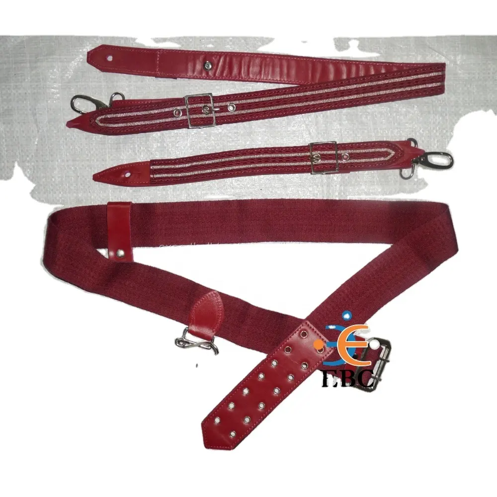 OEM-Cinturón de eslinga con hebilla de latón, accesorio de Metal de alta calidad, cosido a mano