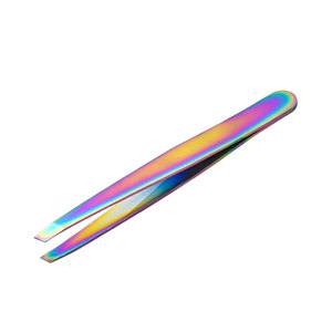 Pince à épiler professionnelle pour sourcils et cils, à pointe inclinée, en acier inoxydable, pour l'épilation et l'entretien, outil de beauté, Pakistan - Product Image 6