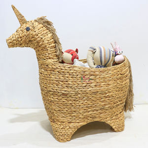 Cesta de Almacenamiento Ecológica y Duradera con Caras de Animales, Divertido Organizador de Unicornio para Juguetes, Ropa y Decoración de Habitación Infantil - Product Image 3