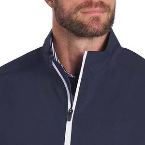 Derniers modèles de vestes de pluie en gros, top tendances, vêtements pour hommes, coupe-vent, vestes de pluie imperméables à glissière contrastées High Street - Product Image 4