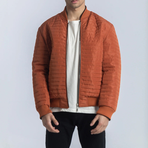 Chaquetas Bomber Casuales con Cuello Alto y Cremallera para Hombre, Otoño, al por Mayor, Chaquetas Lavadas para Exteriores - Product Image 2