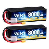 Batterie de drone FPV haute performance VANT, batterie de drone 6S 22,2V 8000mAh 100C avec XT60, batterie Lipo RC pour drone FPV UAV