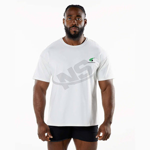 Top vente 100% coton coupe ample imprimé T-Shirt pour hommes conception personnalisée sérigraphie Logo personnalisé mode confortable - Product Image 1