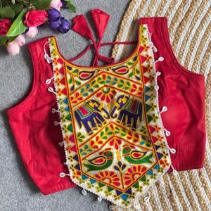 Festival Wear Magic Cotton With Codding Bordado Blusa Fabricante y proveedor de Surat a la tarifa más baja - Product Image 5