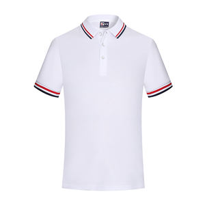 T-shirt pour homme 100% coton brodé, col rond, style décontracté, personnalisé, anti-froissement, manches courtes, uni, séchage rapide, respirant - Product Image 2