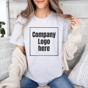 Camiseta de algodón de ajuste regular de verano para mujer, camiseta sin mangas de manga corta transpirable XS, diseño de logotipo frontal, cuello redondo de secado rápido ecológico - Product Image 5