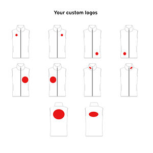 เสื้อกั๊กขนแกะลายพรางแบบทางการสำหรับแต่งโลโก้ด้านหน้าในฤดูใบไม้ผลิ - Product Image 4