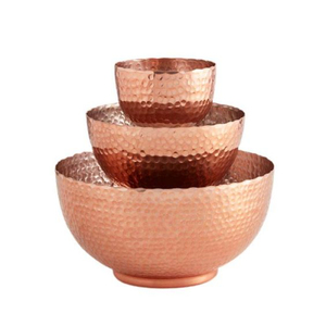 Bol de service à dessert et fruits de la meilleure qualité Antique Best-seller Vaisselle en cuivre martelé Bol à mélanger les aliments de l'Inde - Product Image 2