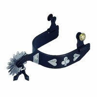 Western Spur Bande Décorée 1 "Cou Avec De Grands Éperons De Cheval À Rouleaux Offre Spéciale De Bonne Qualité En Acier Inoxydable Gorse Débarrasser Instrument