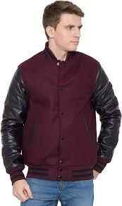 2023 OEM Customizable Men's Varsity Jacket with Leather Sleeves Fleece Body and Wool Plus Size Winter Baseball Uniform Jacket
