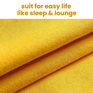 Shorts de jogging pour hommes en molleton de coton uni sur mesure, couleur jaune, taille oversize, avec taille élastique - Product Image 4