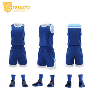 Conjunto de Camiseta de Baloncesto Unisex Personalizada, Ropa Deportiva de Secado Rápido, Transpirable, 100% Poliéster, Antibacteriana, Sin Mangas, con Logotipo Personalizado - Product Image 3