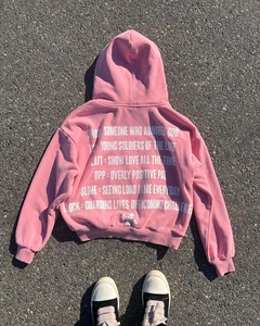 Casual Vintage Y2k Hip Hop Carta Imprimir Sudadera con capucha de gran tamaño Retro Gótico Moda Sudadera con capucha hombre hoodi Kawaii Sudaderas - Product Image 4