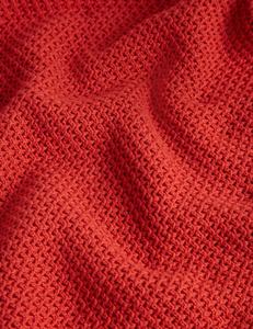 Polo en tricot à pointes rouges pour homme, coton Pima, manches courtes, pull texturé - Product Image 6