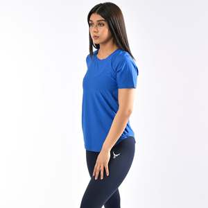 Camiseta Deportiva para Mujer, Transpirable, de Algodón, Corte Ajustado, Manga Corta - Product Image 2